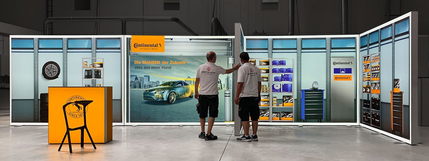 LED exhibition stand construction variant 1