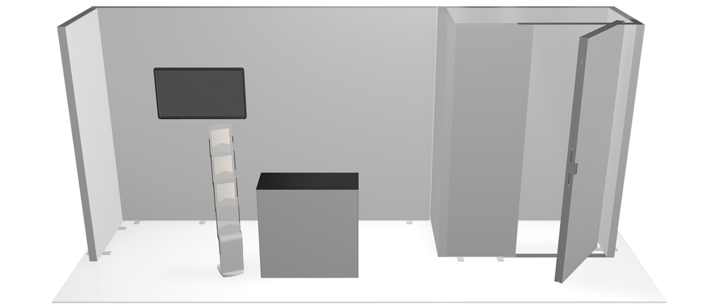 Planificación de un stand de exposición en 3D