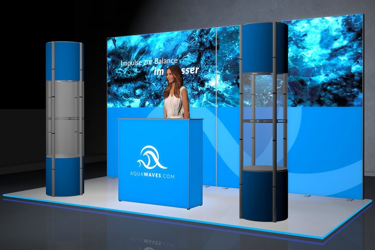 Kit d'exposition LED 8 pour stand de 4x2 m Kit d'exposition LED 8 pour stand de 4x2 m