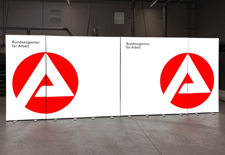 LED exhibition stand - ALU LightUp - Agentur für Arbeit Aalen