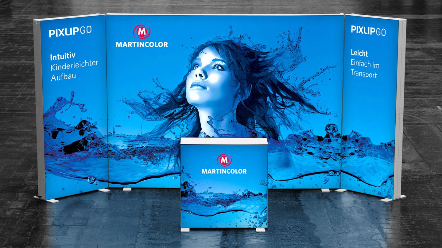 beleuchteter Messestand PIXLIP GO beleuchteter Messestand PIXLIP GO