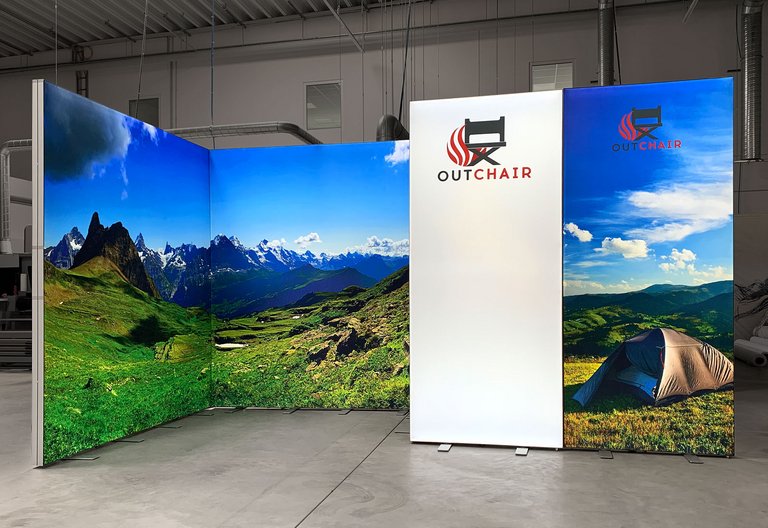 LED exhibition stand - ALU LightUp - Outchair GmbH