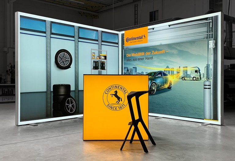 LED exhibition stand construction variant 3