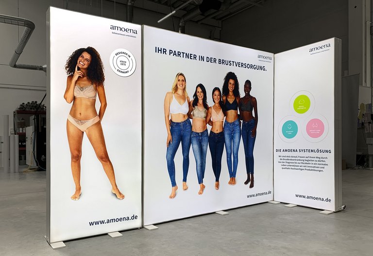 LED exhibition stand - PIXLIP GO - Amoena Medizin-Orthopädie-Technik GmbH