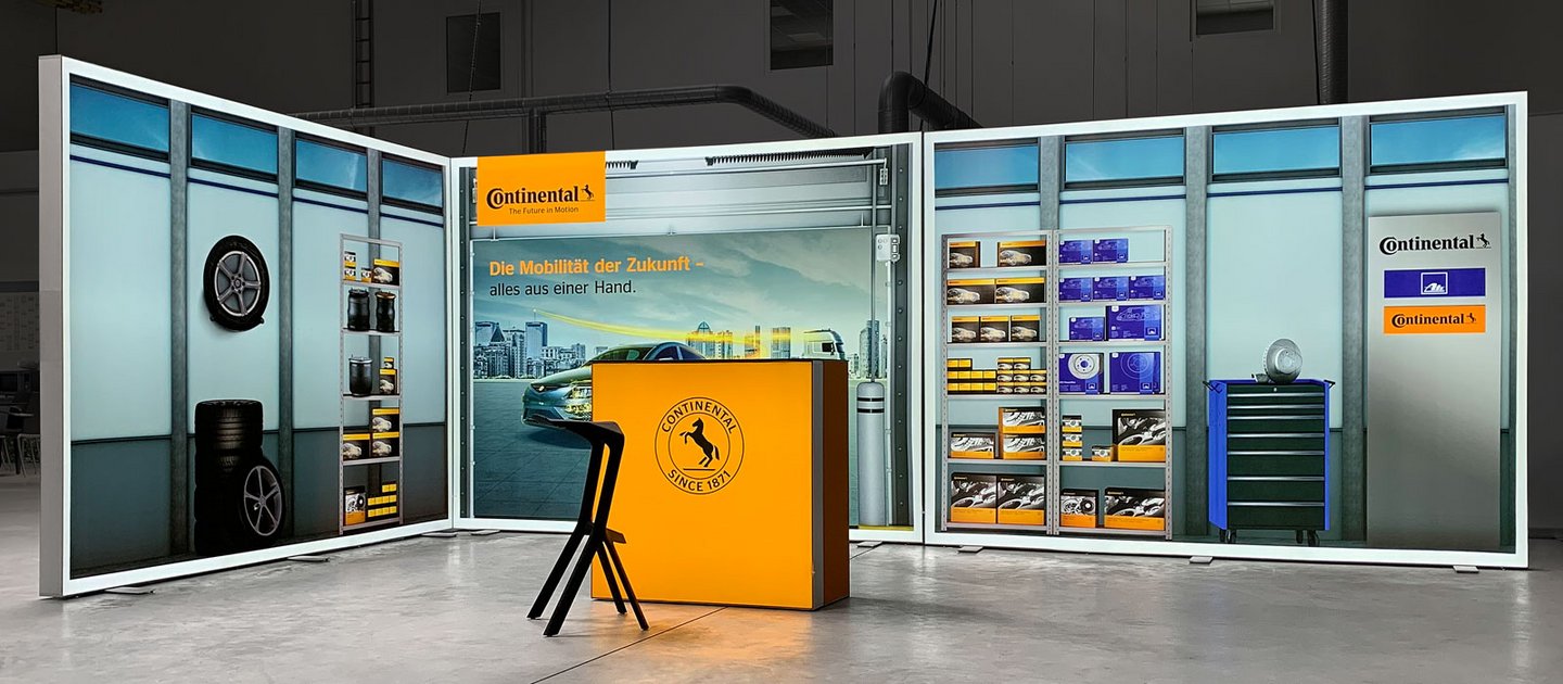 LED exhibition stand construction variant 2