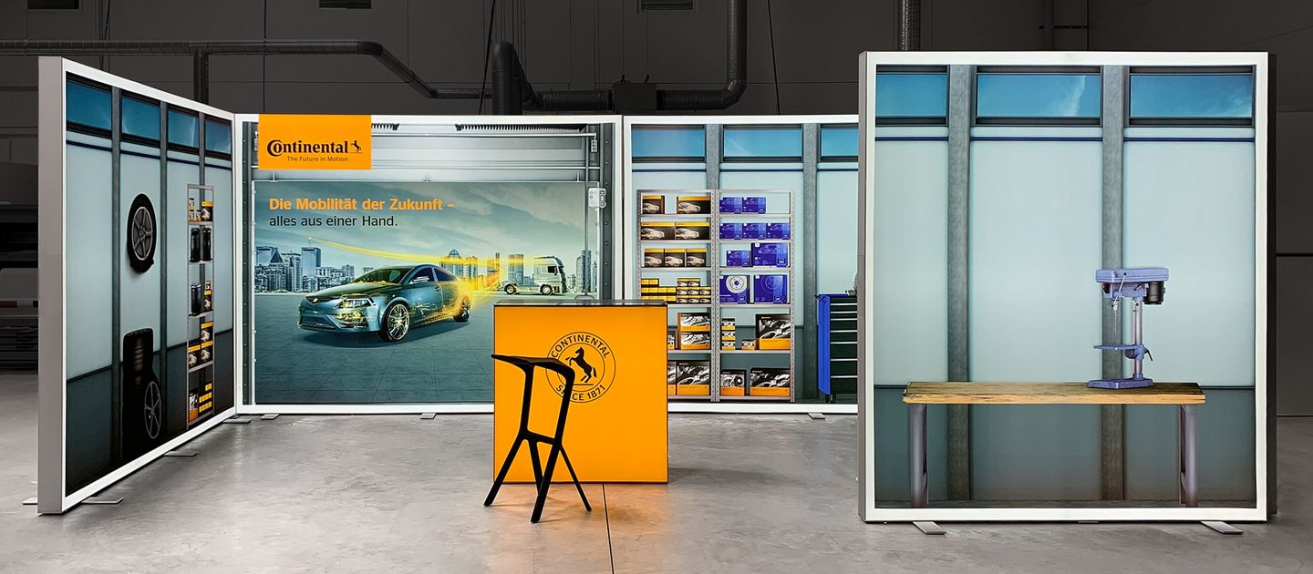 LED exhibition stand construction variant 4