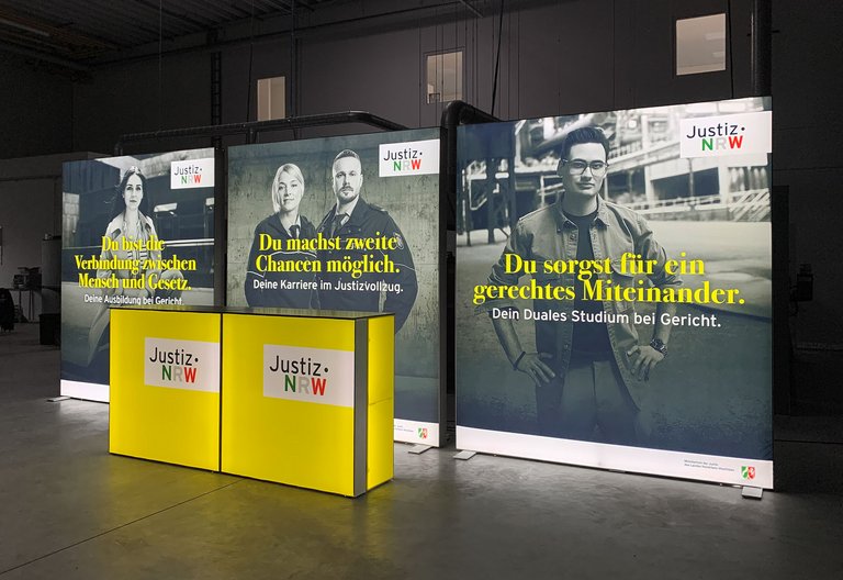 LED exhibition stand - ALU STAR - Justizministerium NRW